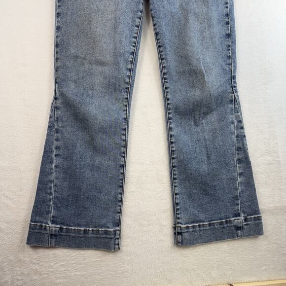 Kut From the Kloth Sz 4 Denim Jeans Kelsey High Rise Ankle Flare Wide Hem - Picture 4 of 16